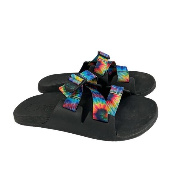 Chaco Chillos Slide Sandals Mens Multicolor Tie Dye Adjustable Strap Size 11 main image 5